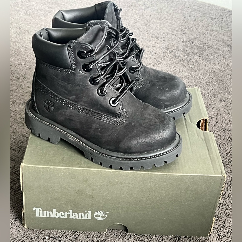 Toddlers Black Timberland Boots